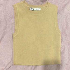 zara cropped tank